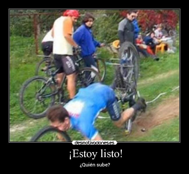 carteles subir bici caida desmotivaciones