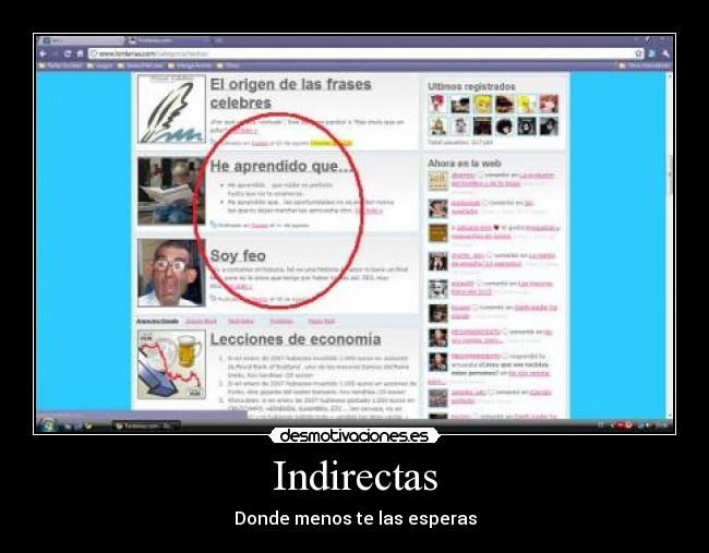 Indirectas -