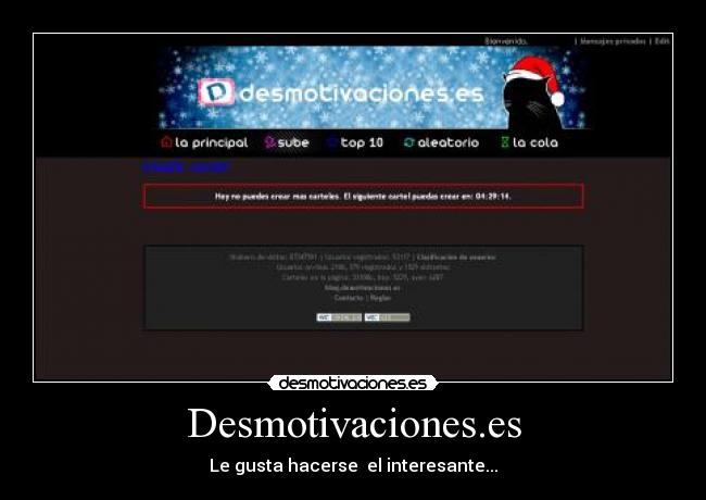 Desmotivaciones.es - Le gusta hacerse el interesante...