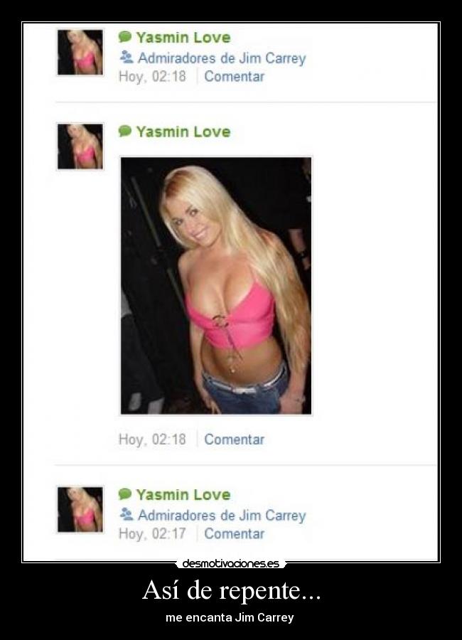 Así de repente... -