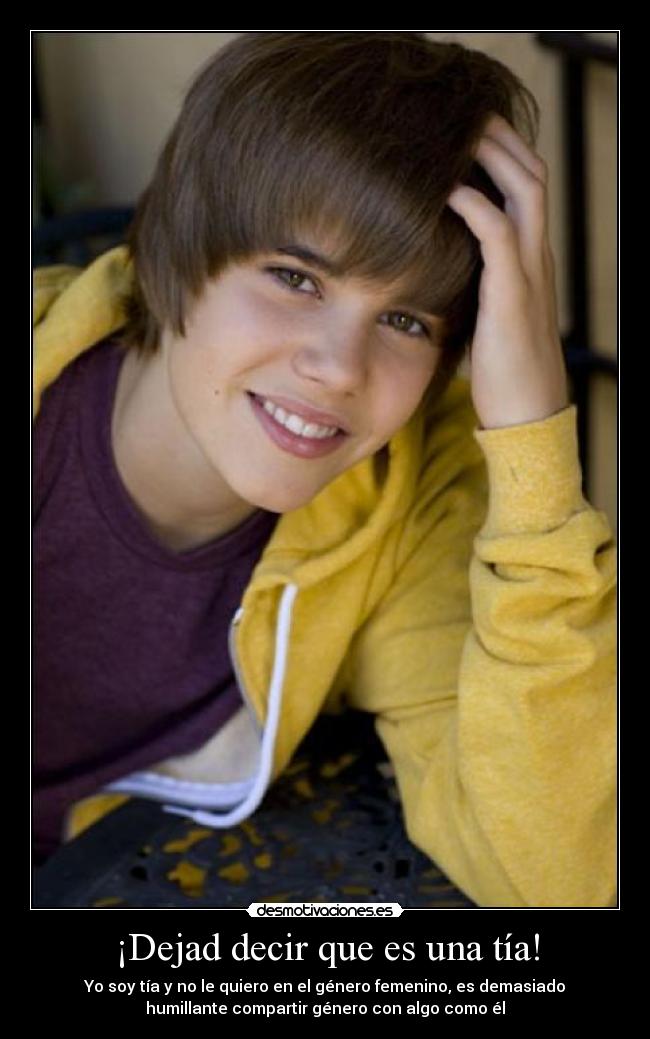 ¡Dejad decir que es una tía! -