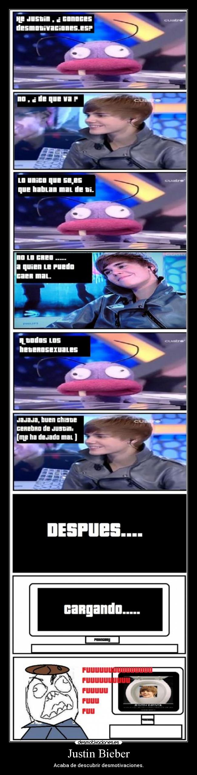 Justin Bieber - Acaba de descubrir desmotivaciones.