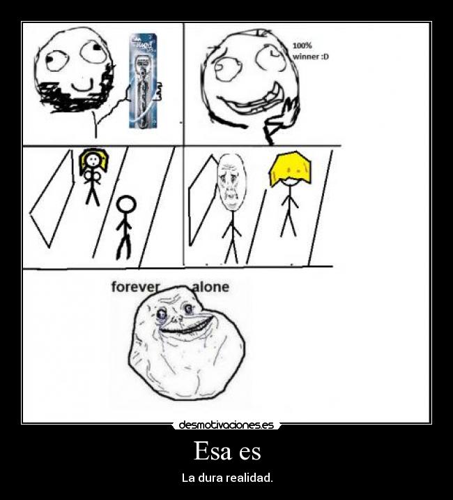 carteles gilete como escriba realidad forever alone desmotivaciones