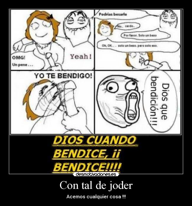 Con tal de joder -