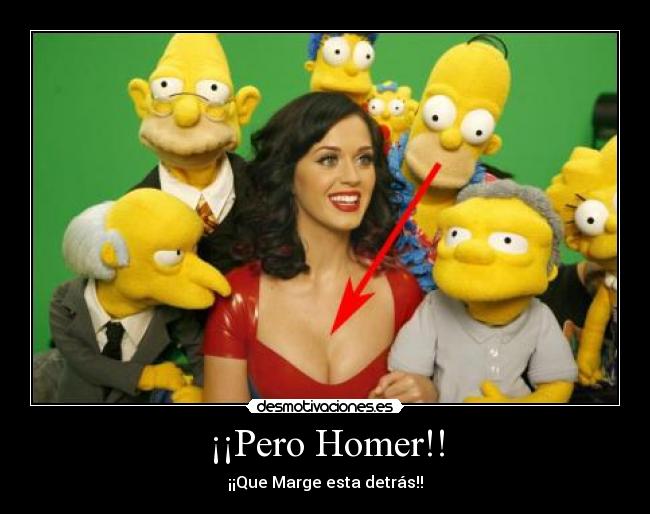 carteles katy perry simpsons homer marge desmotivaciones