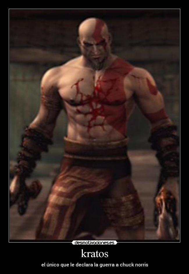 kratos - el único que le declara la guerra a chuck norris