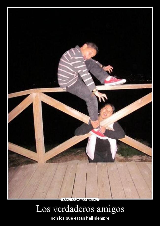 Los verdaderos amigos - son los que estan haii siempre