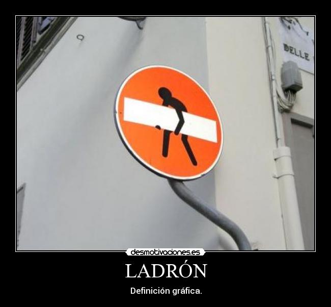 LADRÓN - Definición gráfica.