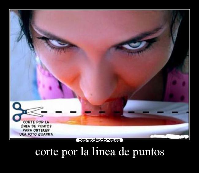 carteles corte por linea puntos desmotivaciones