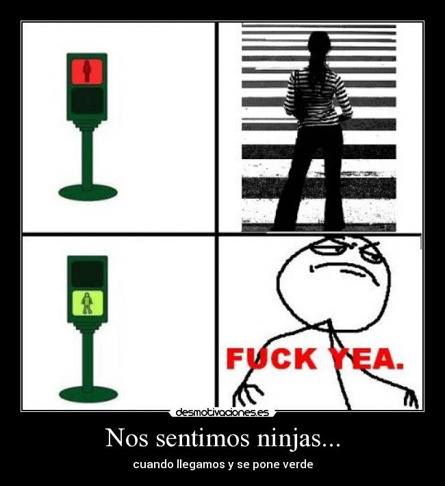 Nos sentimos ninjas... -
