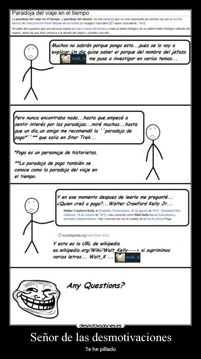 Señor de las desmotivaciones -