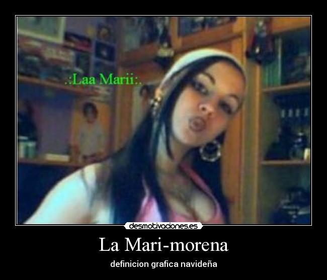 La Mari-morena - definicion grafica navideña