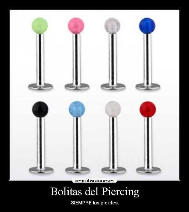 Bolitas del Piercing - 