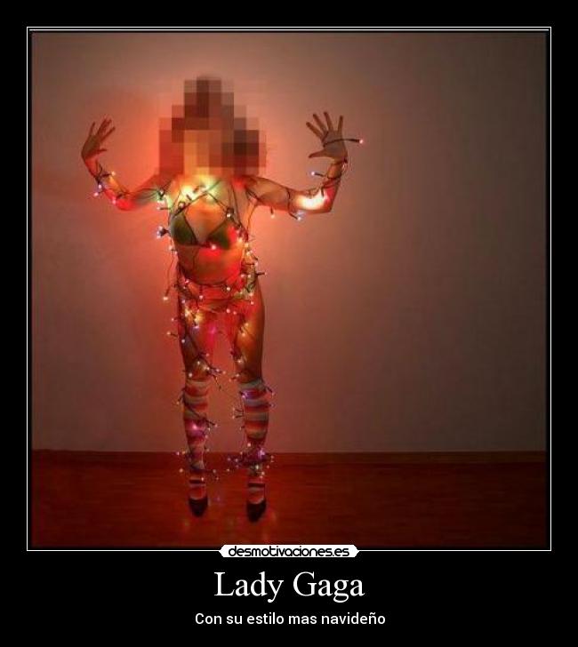 Lady Gaga - Con su estilo mas navideño