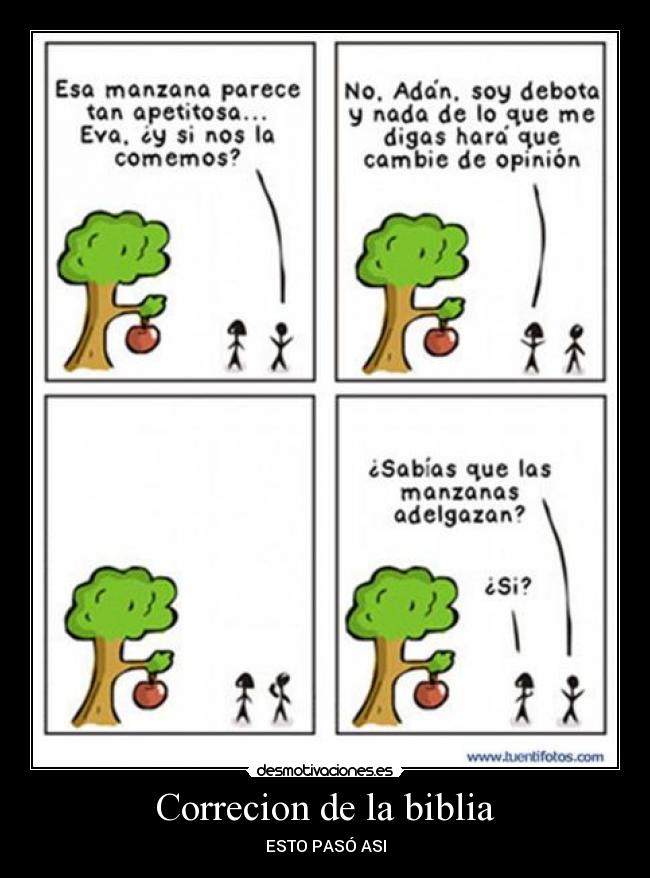 Correcion de la biblia - ESTO PASÓ ASI