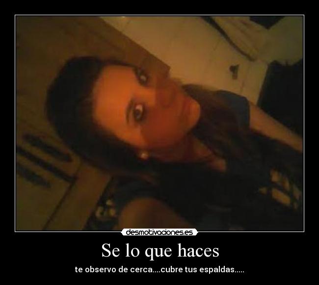 Se lo que haces -