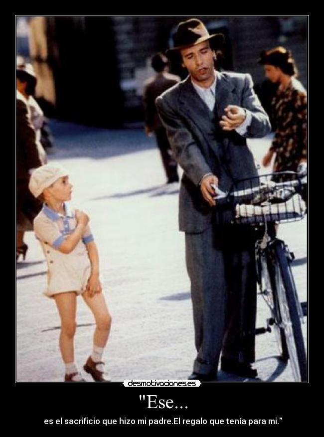 Ese... - es el sacrificio que hizo mi padre.El regalo que tenía para mi.