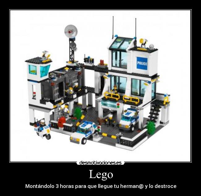Lego - Montándolo 3 horas para que llegue tu herman@ y lo destroce
