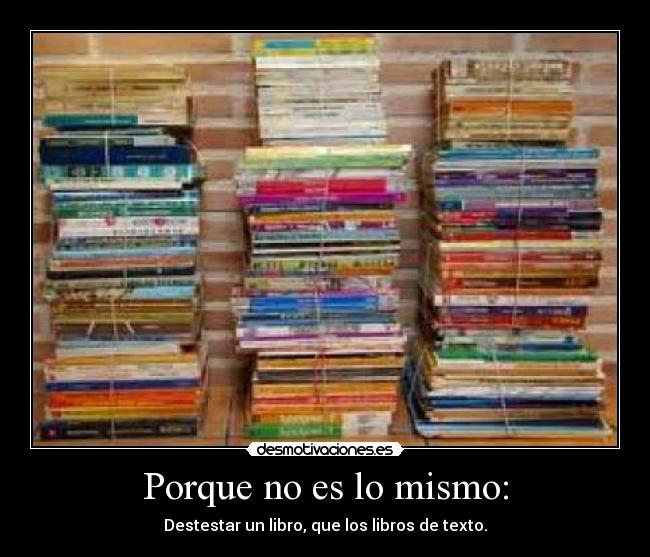 Porque no es lo mismo: -