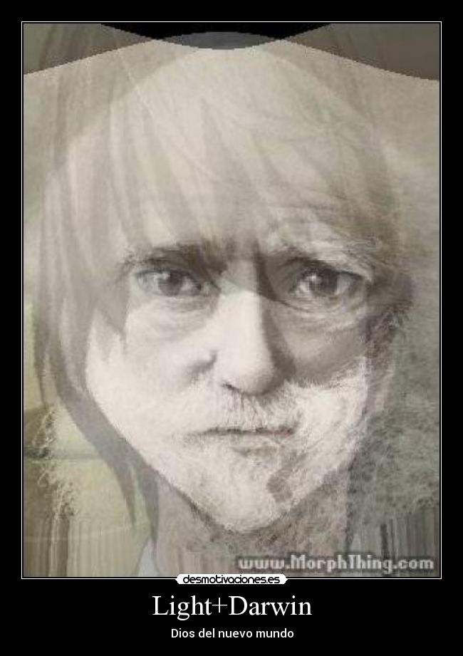 carteles death note light darwin origen especies desmotivaciones