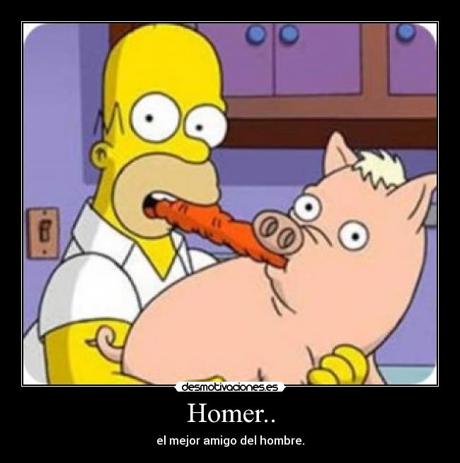Homer.. - el mejor amigo del hombre.