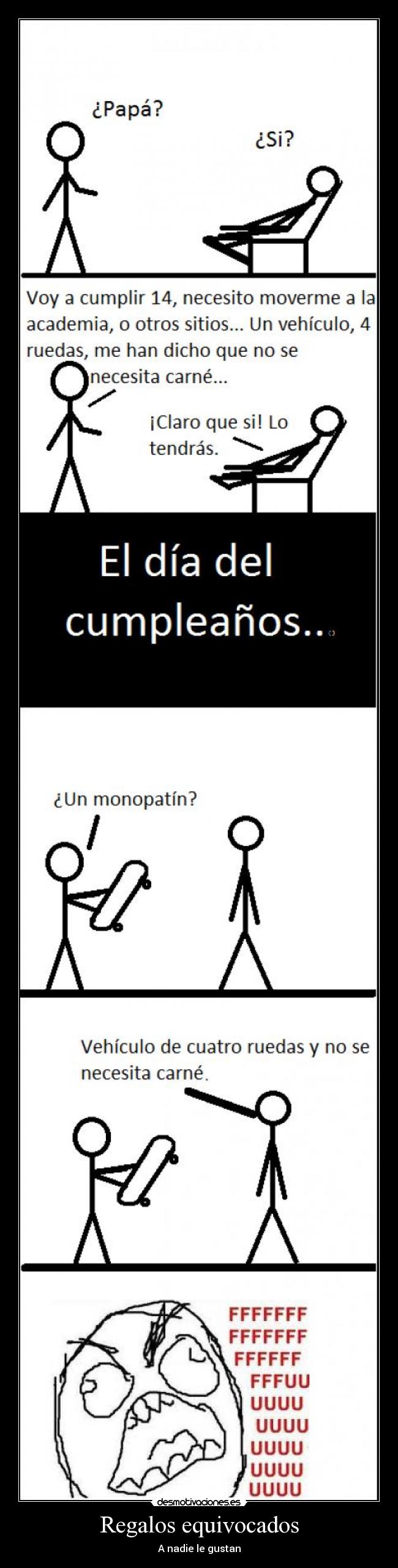 carteles naxoco regalos equivocados desmotivaciones