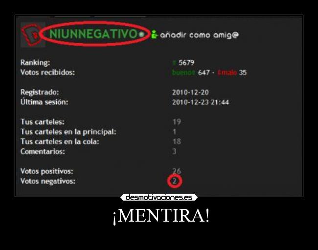 ¡MENTIRA! -