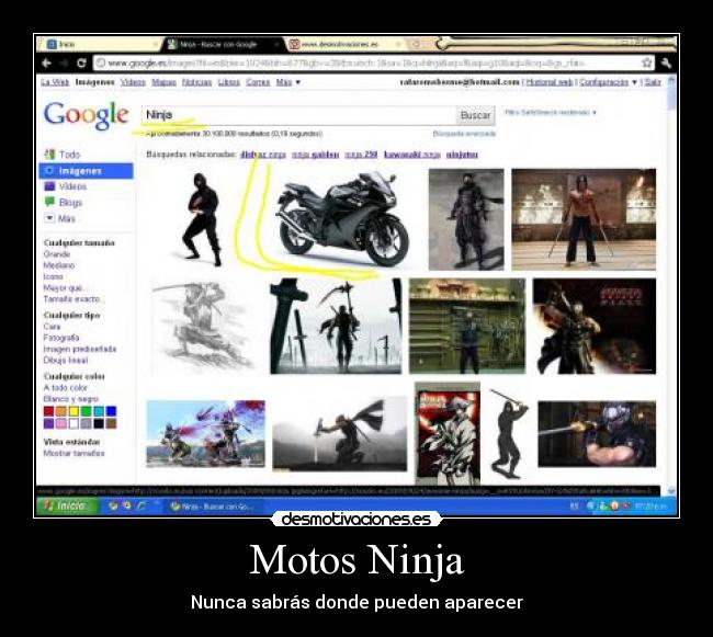 Motos Ninja - Nunca sabrás donde pueden aparecer