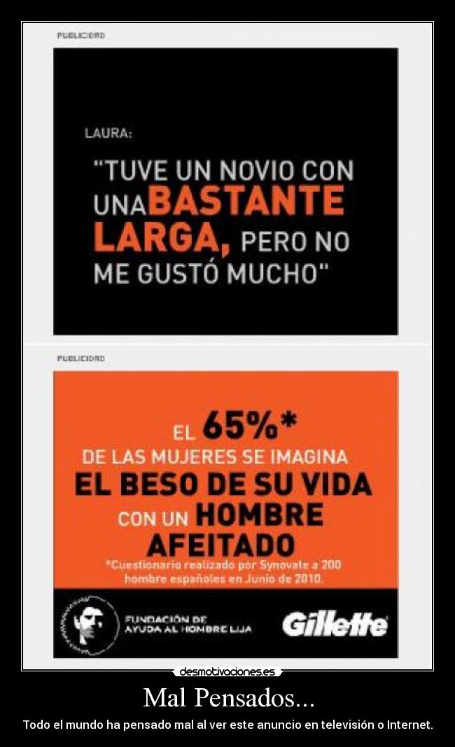Mal Pensados... - Todo el mundo ha pensado mal al ver este anuncio en televisión o Internet.