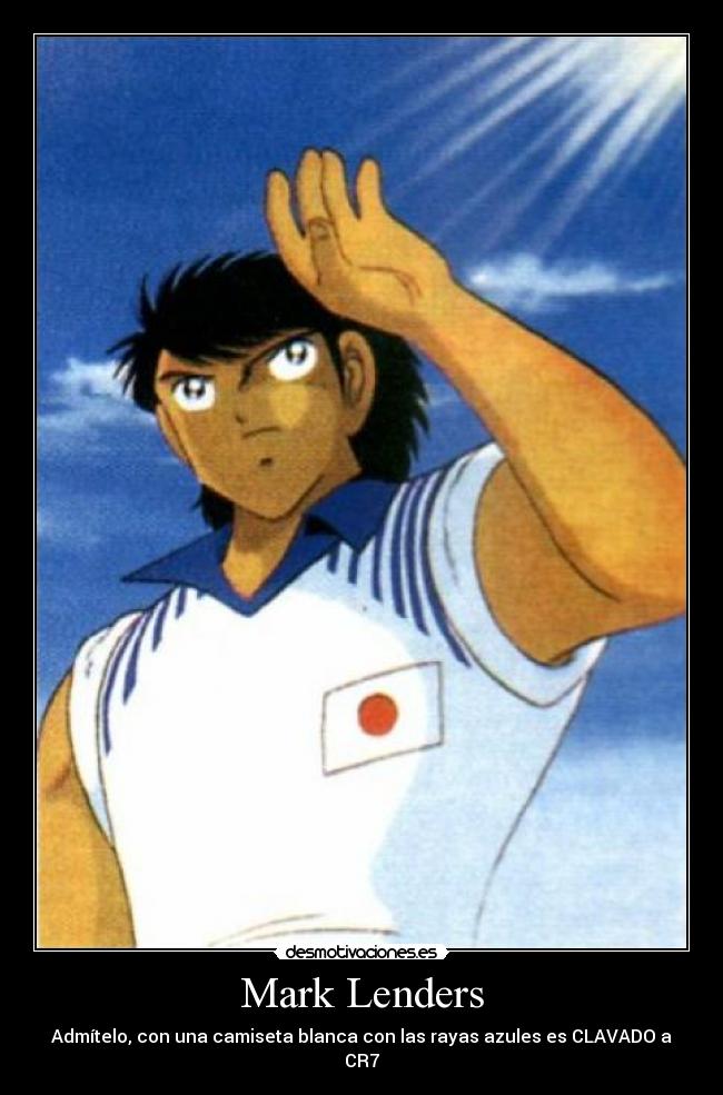 Mark Lenders - Admítelo, con una camiseta blanca con las rayas azules es CLAVADO a CR7