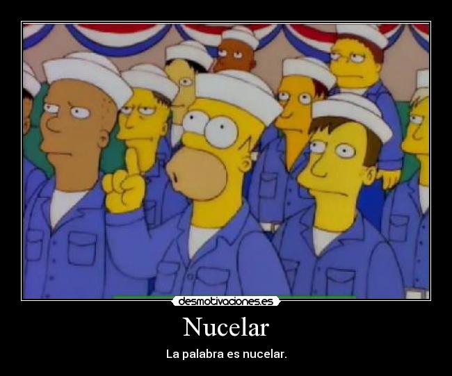 Nucelar - La palabra es nucelar.