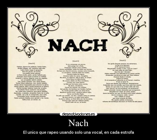 LETRA D NACH letra d nach: