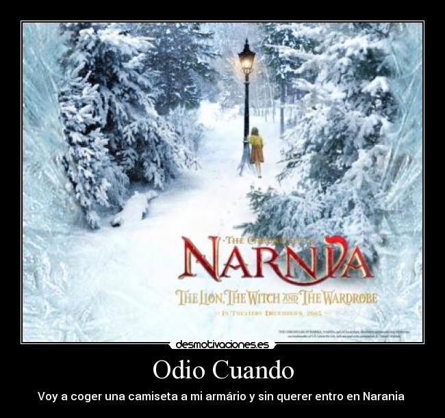 Odio Cuando - Voy a coger una camiseta a mi armário y sin querer entro en Narania