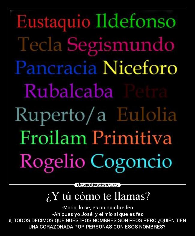 ¿Y tú cómo te llamas? - 