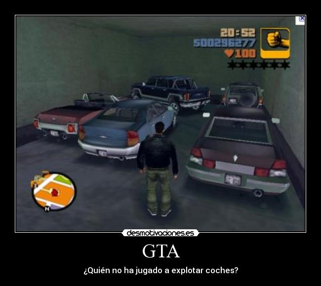 GTA - ¿Quién no ha jugado a explotar coches?