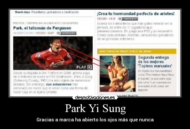 Park Yi Sung - Gracias a marca ha abierto los ojos más que nunca