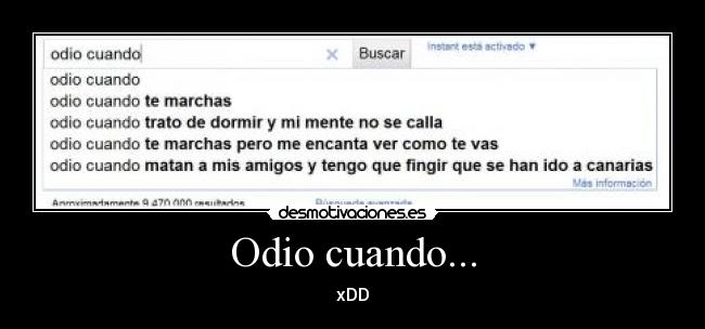 Odio cuando... - xDD