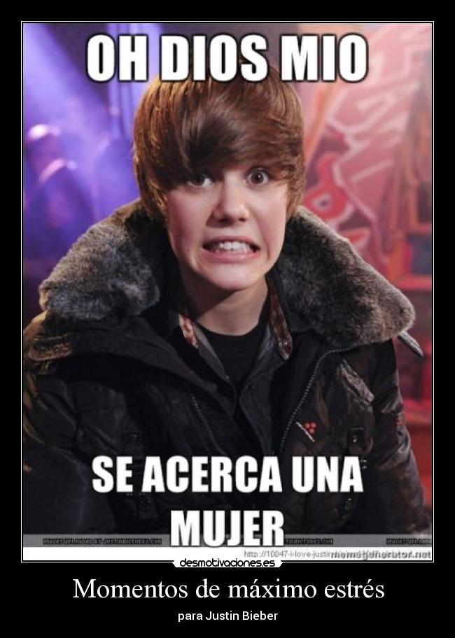 carteles justin bieber tolili estres desmotivaciones