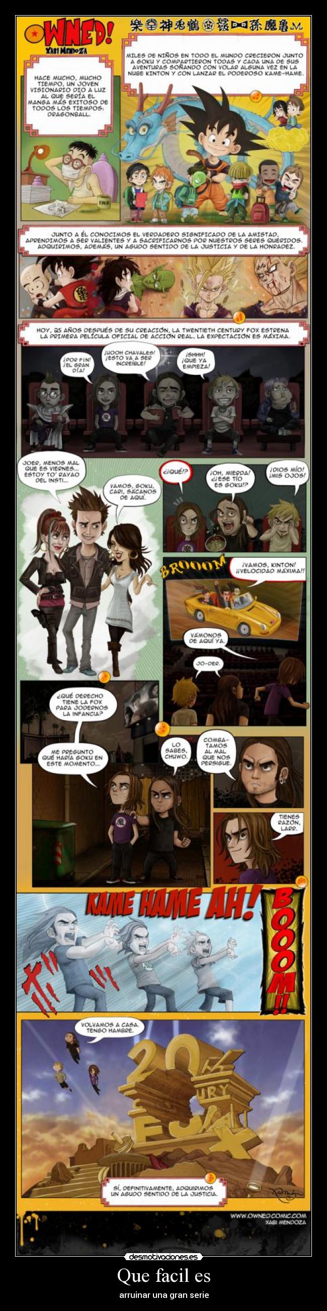 carteles dragonball pelicula desmotivaciones