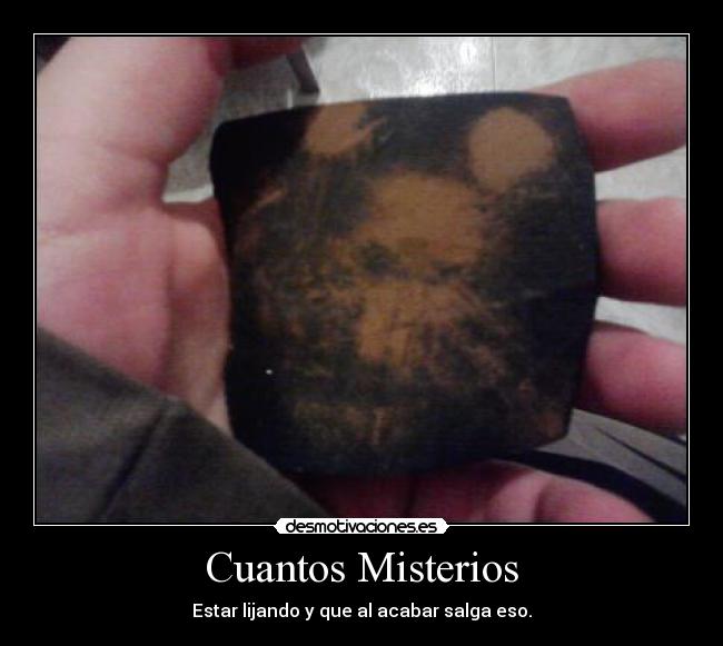 Cuantos Misterios - Estar lijando y que al acabar salga eso.