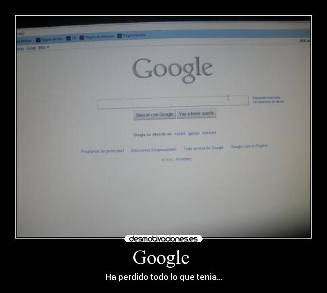 Google - Ha perdido todo lo que tenia...