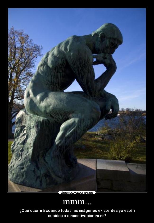 carteles rodin pensador desmotivaciones desmotivaciones