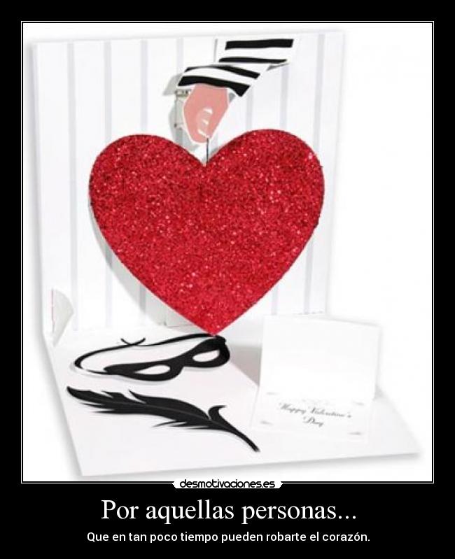 Por aquellas personas... -