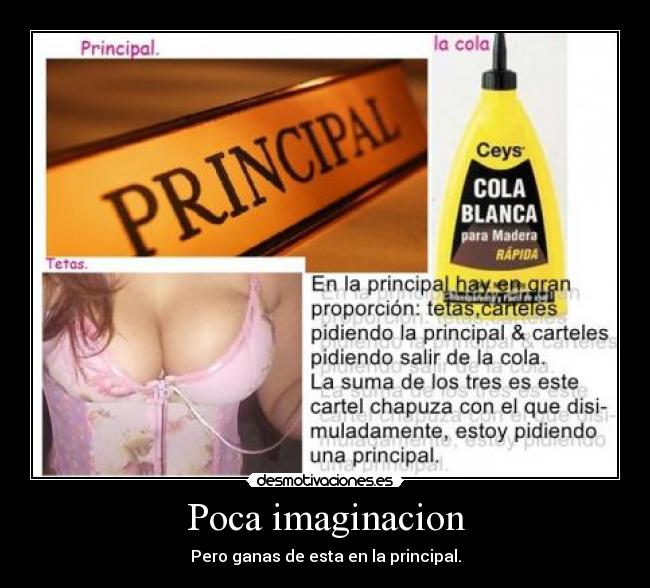 Poca imaginacion -