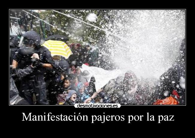 Manifestación pajeros por la paz - 
