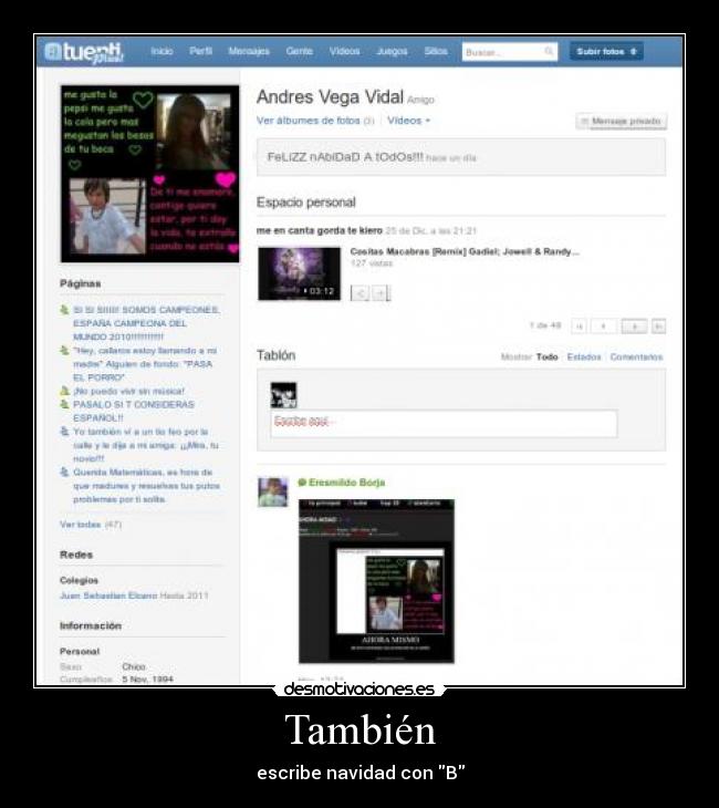 También - escribe navidad con B