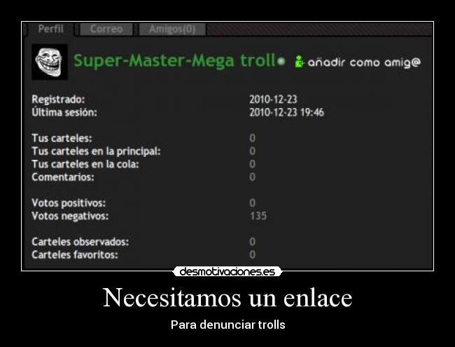Necesitamos un enlace -