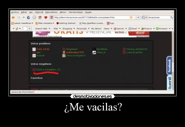 ¿Me vacilas? - 