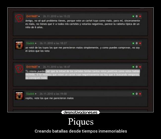 Piques - Creando batallas desde tiempos inmemoriables