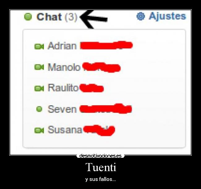 Tuenti - y sus fallos...